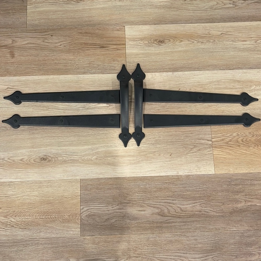 Faux garage hardware black